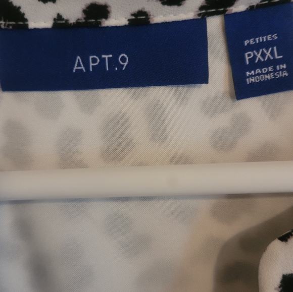 Black and white Apt 9 sleeveless dress, new without tags. PXXL - Picture 2 of 4